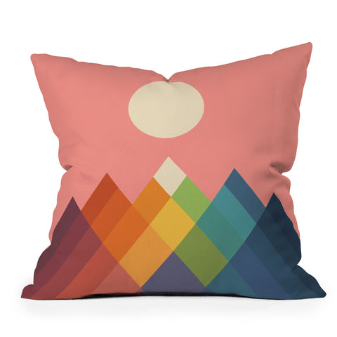 Andy Westface Rainbow Peak Outdoor Throw Pillow