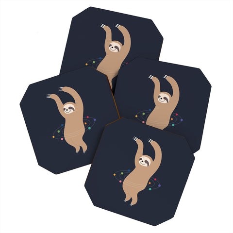 Andy Westface Sloth Galaxy Coaster Set