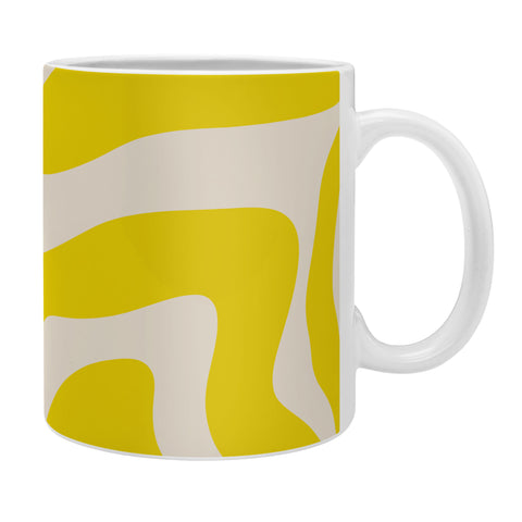 Angela Minca Abstract lines yellow Coffee Mug