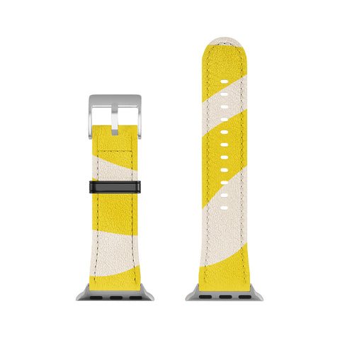 Angela Minca Abstract lines yellow Apple Watch Band