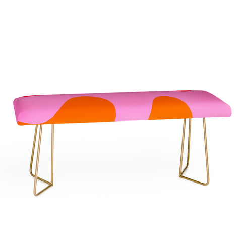 Angela Minca Abstract modern shapes 2 Bench