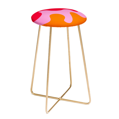 Angela Minca Abstract modern shapes 2 Counter Stool