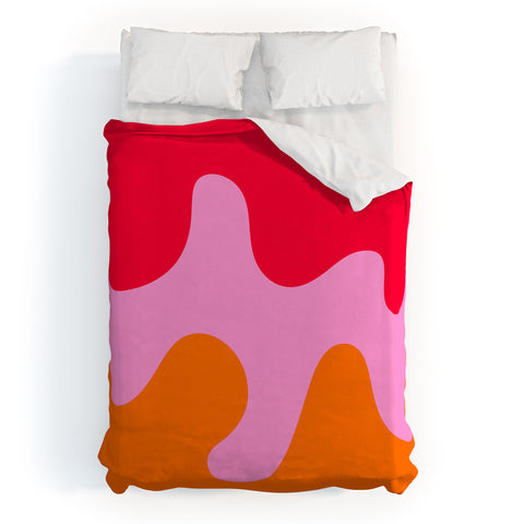 Angela Minca Abstract modern shapes 2 Duvet Cover