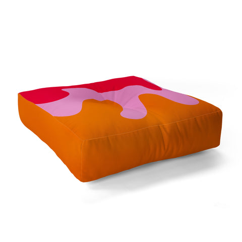 Angela Minca Abstract modern shapes 2 Floor Pillow Square