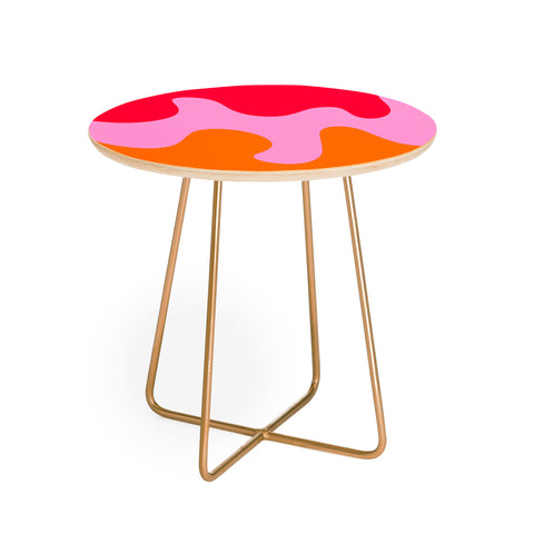 Angela Minca Abstract modern shapes 2 Round Side Table