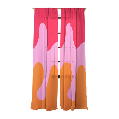 Angela Minca Abstract modern shapes 2 Sheer Non Repeat