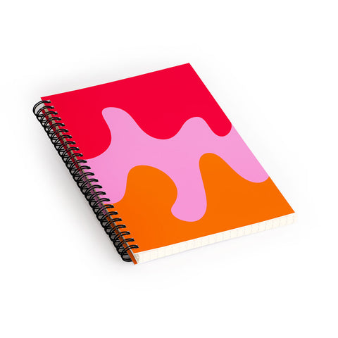 Angela Minca Abstract modern shapes 2 Spiral Notebook