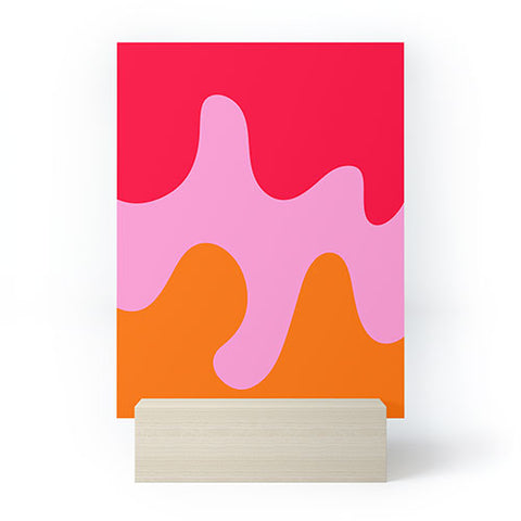 Angela Minca Abstract modern shapes 2 Mini Art Print