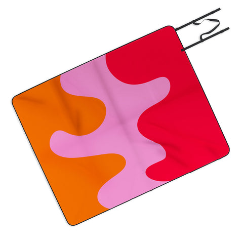 Angela Minca Abstract modern shapes 2 Picnic Blanket