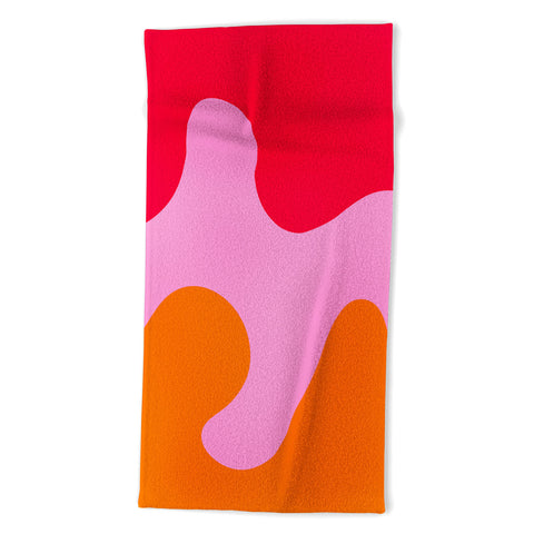 Angela Minca Abstract modern shapes 2 Beach Towel