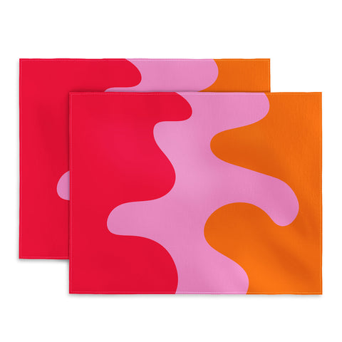 Angela Minca Abstract modern shapes 2 Placemat