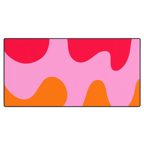 Angela Minca Abstract modern shapes 2 Desk Mat