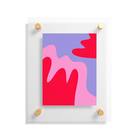 Angela Minca Abstract modern shapes Floating Acrylic Print