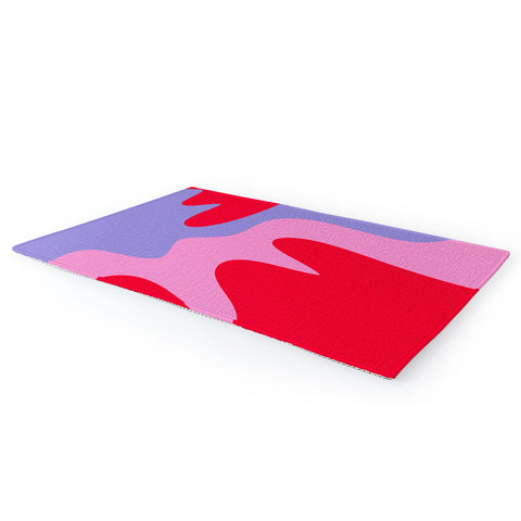 Angela Minca Abstract modern shapes Area Rug