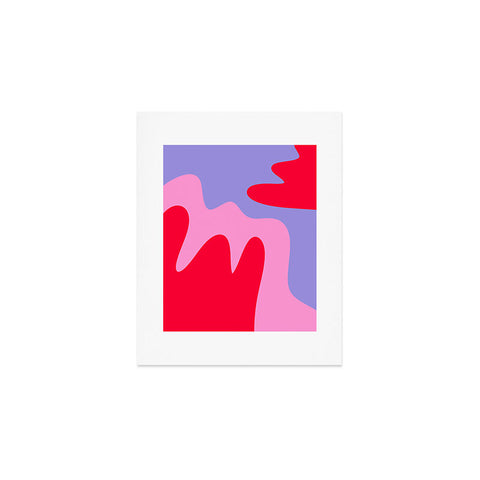 Angela Minca Abstract modern shapes Art Print