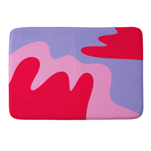 Angela Minca Abstract modern shapes Memory Foam Bath Mat