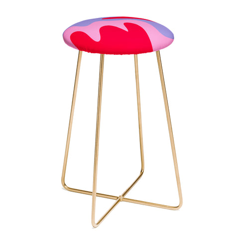 Angela Minca Abstract modern shapes Counter Stool