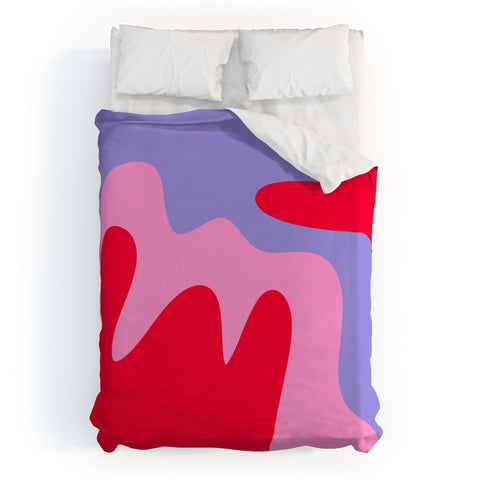 Angela Minca Abstract modern shapes Duvet Cover