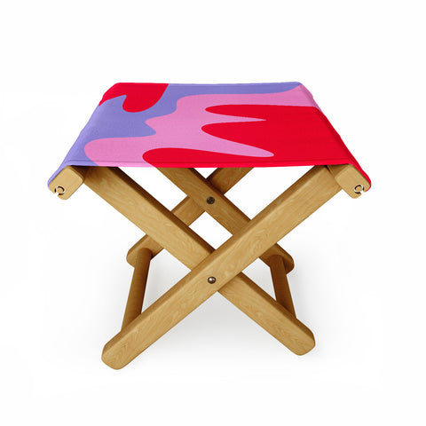 Angela Minca Abstract modern shapes Folding Stool
