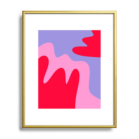 Angela Minca Abstract modern shapes Metal Framed Art Print