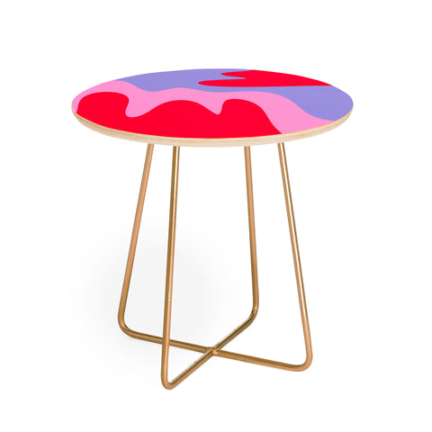 Angela Minca Abstract modern shapes Round Side Table