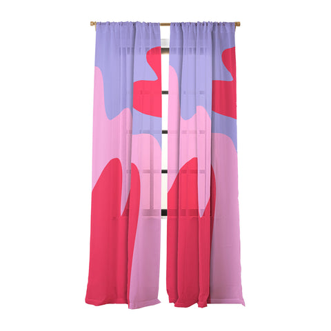 Angela Minca Abstract modern shapes Sheer Non Repeat