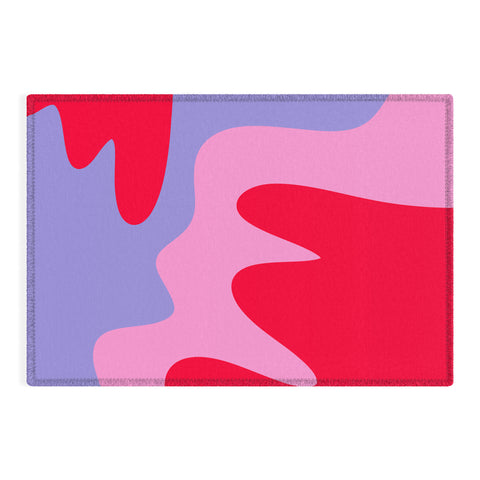 Angela Minca Abstract modern shapes Outdoor Rug