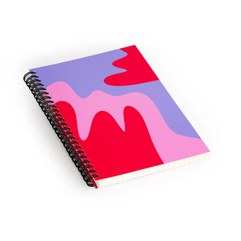 Angela Minca Abstract modern shapes Spiral Notebook