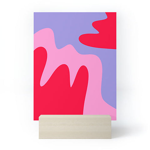 Angela Minca Abstract modern shapes Mini Art Print