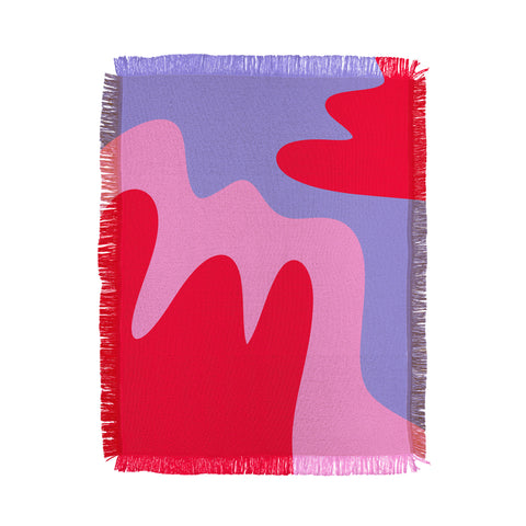 Angela Minca Abstract modern shapes Throw Blanket