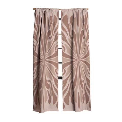 Angela Minca Abstract petals mocha mousse Blackout Non Repeat