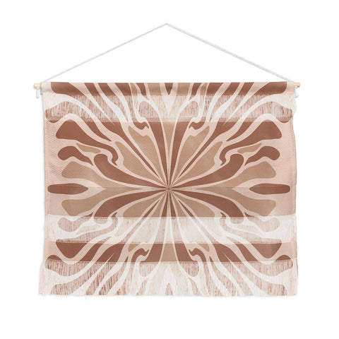 Angela Minca Abstract petals mocha mousse Wall Hanging Landscape