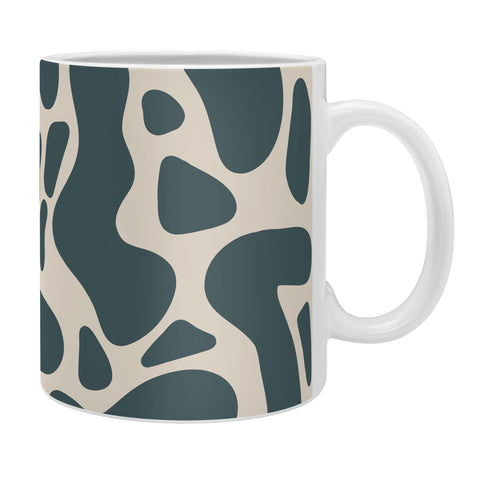 Angela Minca Abstract shapes greyish green Coffee Mug