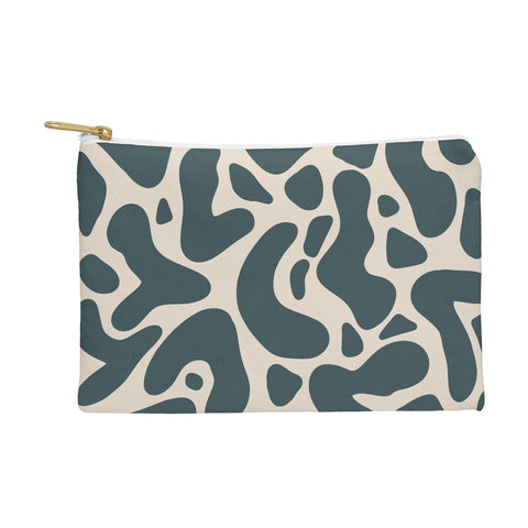 Angela Minca Abstract shapes greyish green Pouch