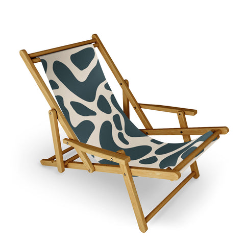 Angela Minca Abstract shapes greyish green Sling Chair