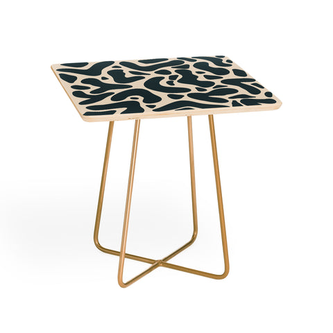 Angela Minca Abstract shapes greyish green Side Table