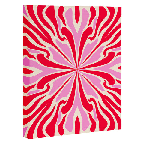 Angela Minca Abstract Symmetry Petals 1 Art Canvas