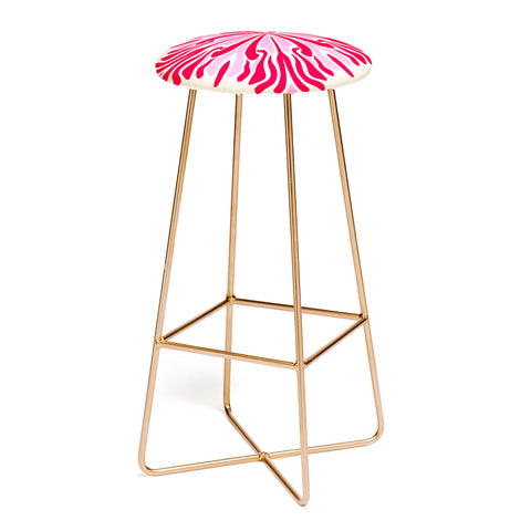 Angela Minca Abstract Symmetry Petals 1 Bar Stool