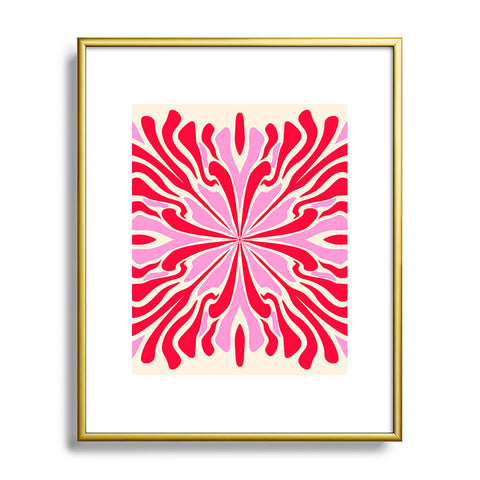 Angela Minca Abstract Symmetry Petals 1 Metal Framed Art Print