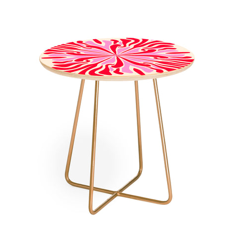 Angela Minca Abstract Symmetry Petals 1 Round Side Table