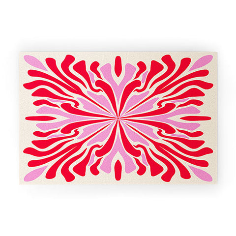 Angela Minca Abstract Symmetry Petals 1 Welcome Mat