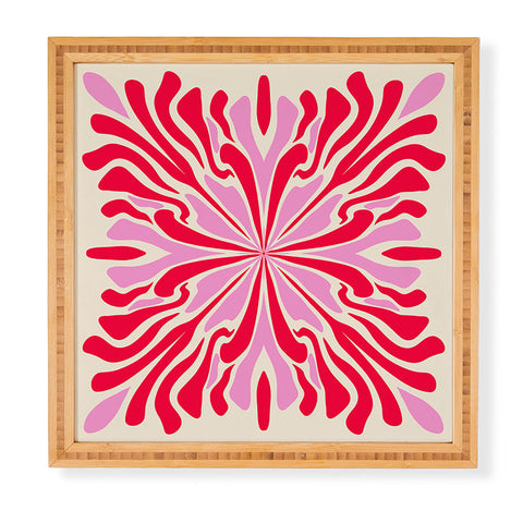 Angela Minca Abstract Symmetry Petals 1 Framed Wall Art
