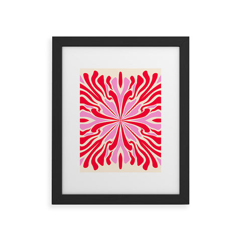Angela Minca Abstract Symmetry Petals 1 Framed Art Print