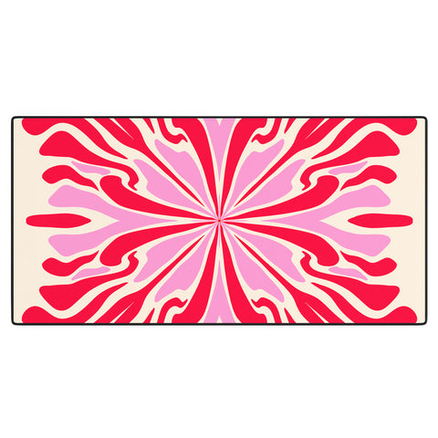 Angela Minca Abstract Symmetry Petals 1 Desk Mat