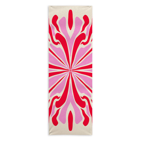 Angela Minca Abstract Symmetry Petals 1 Yoga Towel