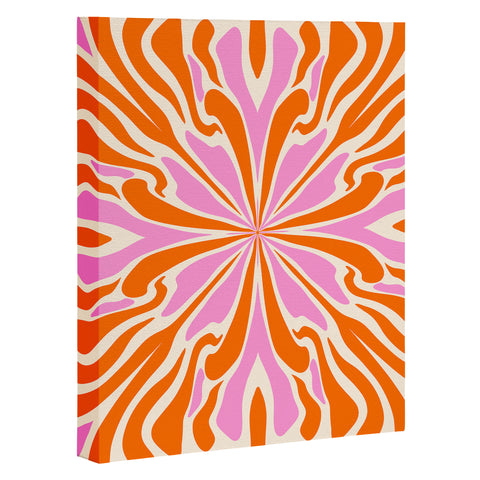 Angela Minca Abstract Symmetry Petals 2 Art Canvas