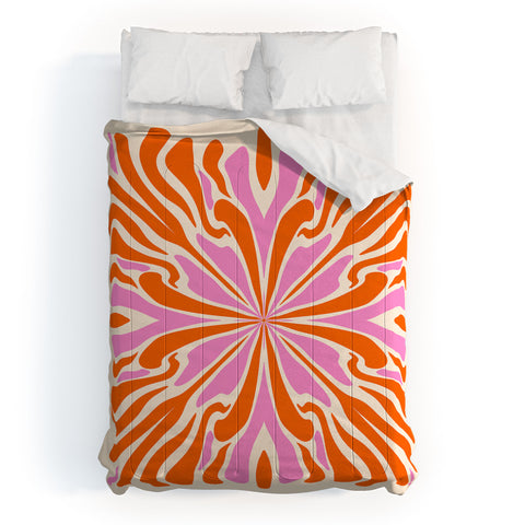 Angela Minca Abstract Symmetry Petals 2 Comforter