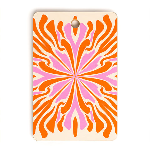 Angela Minca Abstract Symmetry Petals 2 Cutting Board Rectangle