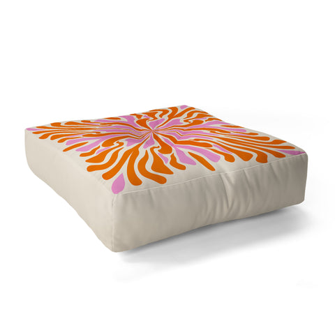 Angela Minca Abstract Symmetry Petals 2 Floor Pillow Square
