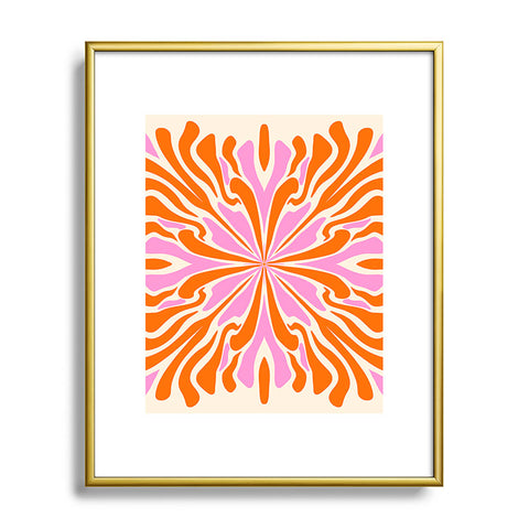 Angela Minca Abstract Symmetry Petals 2 Metal Framed Art Print